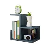 WANGHAI2024M Bookcases Creativity Staggered Desktop Bookshelf Density Board Storage Rack for Home Office