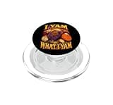 I Yam What I Yam Bootleg Meme Ube Pun Purple Yam Dad Joke PopSockets PopGrip for MagSafe