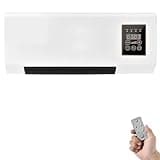 AC Unit, 1800W Portable Wall Mounted Heater Cooler, No Drilling Required, Remote Control, Quiet for Home Office, Energy Efficient Climate Comfort