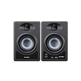StudioMan MS3 2-Way Near Field Active Studio Monitor Speaker for Hi-Fi Audio,Desktop Computer,Near Field Music Production,3.5-Inch, 50W,Black,Pair