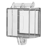 FUOYLOO PC Button Switch Cover: 2" Transparent Lock Guard - Safety Button Protector - Elevator Power Switch Case - Child Proof for Washing Machine Dishwasher Elevator