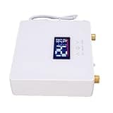 Generic Electric Water Heater, Ultra Thin Stainless Steel Brass Hot Water Heater with LCD Touch Screen, for Kitchen Bathroom RV Various Environments, Ideal for Instant Hot (US Plug 110V 3000W)