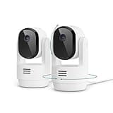 Arlo Essential Indoor Pan Tilt Security Camera 2K (2025 Release) - Wired Plug-in Power, Person Recognition, Animal Detection, Animated Preview, 1-Month Secure Plan, Auto Motion Tracking, 2 Cam, White