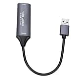 Chiyyak 4K Video Card 4K 60Hz to USB 3.0 Card 1080p 60fps Video Recorder with Ultra Low Latency for Live Streaming Game Recording PC