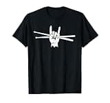 Retro Drum Sticks Art Men Boys Kids Percussion Drum Player T-Shirt