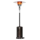 Nuu Garden Outdoor Propane Gas Patio Heater with Wheels,Brown