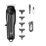 DAXXIN Hair Cutting Tool, Professional Hair Clipper Electric T-Blade Hair Cutting Machine 0mm LED Display Barber Trimmer for Men