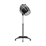 Nova Microdermabrasion Professional Hooded Floor Hair Dryer Adjustable Bonnet Hair Dryer Stand Up with Timer and Rolling Wheels for Beauty Spa Home Salon Equipment (Grey)