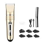 DUYHBAWRS Waterproof Men Hair Clipper Hair Electric Trimmer Tool LED Digital Display Limit Comb Barber Cutting Clipper