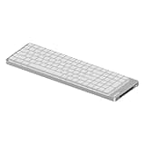 LOFREE Flow2 Low-Profile Mechanical Keyboard, CNC Aluminum Body with Gasket Mount, Tri-Mode Wireless, Hot-Swappable & VIA Compatible, Side Touch Bar, for Mac/Windows (Silver with Silence, 100 Keys)