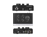RXSKERTL USB C Audio Interface, XLR/TRS Inputs x2, 16bit/48kHz, 48V Phantom Power, Direct Monitor & Echo Effect, Gain Knob, Plug & Play for Instrument Guitar/Video Content Creation/Vocal