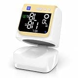Automatic Electronic Blood Pressure Monitor, 22-40 CM Blood Pressure Cuff, 3 Users*199 Memories, Arm Blood Pressure Monitors for Home Use, Backlit Large LED Screen, BP Monitor (White Mustard Yellow)