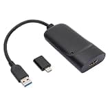 Cuifati USB3.0 to 2K Adapter, Super Speed Data Transmission with Independent Audio Output and Microphone Input, Support Main Extended Mirror Modes for Dual Monitor Display, Marketing