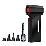 High-Speed 100000RPM Portable Blower Featuring 5 Gear Turbos Mode, LED Lighting, 4000mAh Battery Motor Handheld Fan