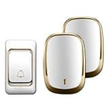 ONMYJFD Waterproof Smart Home Cordless Doorbell Chime 200M Remote Battery Button Battery-Operated