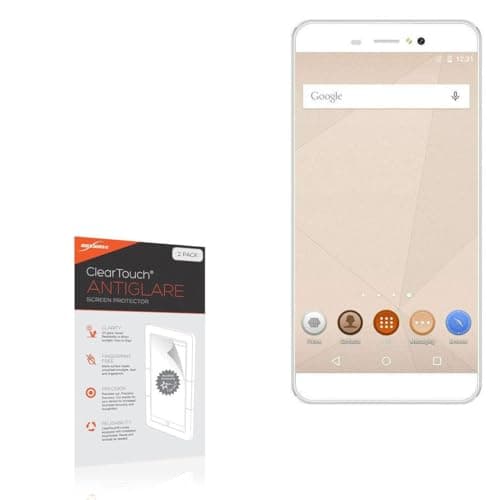 BoxWave Screen Protector Compatible with Bravis A505 Joy Plus - ClearTouch Anti-Glare (2-Pack), Anti-Fingerprint Matte Film Skin