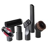 6Pcs 32mm Vacuum Attachments Accessories Set Brush Nozzle Crevice Tool with 35mm to 32mm Hose Adapter Brush