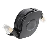 FUOYLOO Cat 7 Network Cable 1.5m Telescopic Patch Cord with Pure Copper and Gold Plating Contacts Compatible with Rj45 Network Connectors and Routers for High Speed Internet