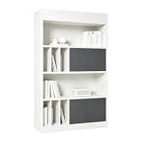 ZMHPLKH Vertical File Cabinet with Storage Wood Filing Cabinets for Home Office Use Modern Executive Storage Cabinet with Doors and Shelves