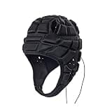 Soft Shell Rugby 7v7 Football Helmet Foam Padded Scrum Cap Headgear Autism Safety Bump Hat Head Support Protector Adjustable Flag Football Soccer Goalie Helmet for Youth Kids Adults