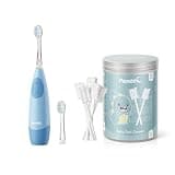 Papablic Baby Tongue Cleaner for Ages 0-2 and Kids Electric Toothbrush for Ages 4+