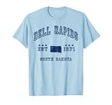 Retro Dell Rapids South Dakota SD Souvenir Throwback Navy T-Shirt