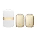 ONMYJFD Self-Powered Home Doorbell 2 Button 1 Receiver Waterproof No Battery US EU UK Plug