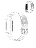 Replacement Band for Google Fitbit Air, Soft TPU Sport Watch Strap, Sweat Resistant Adjustable Fitness Tracker Wristband, Clear