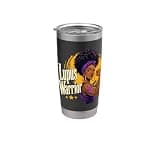 Lupus Warrior Female Purple Ribbon Stainless Steel Insulated Tumbler