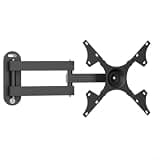 Retractable Swivel TV Wall Mount Supporting 14 to 37 Inch Screens with Full 360 Degree Rotation and Space Saving Extension for Flexible Viewing Positions