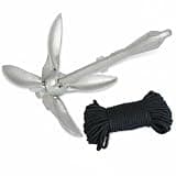 CAQYPVH Inflatable Boat Anchor 3.2 Kg Galvanized Boat Marine Mooring Device Gear for Lake, Harbor