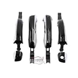 PEIWZPSHY Compatible with Audi A4 S4 B8 B9 A5 8W A6 C7 S5 Q5 Chrome Door Handle 4PCS / Package(Black A4 A5 B8)