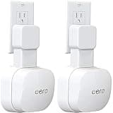 Tizomi Outlet Wall Mount for eero 6 & eero 6+ Mesh Wi-Fi System, No Messy Wires & Space Saving Outlet Mount Holder for eero 6 Extender (2 Pack)