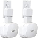 Tizomi Outlet Wall Mount for eero 6 & eero 6+ Mesh Wi-Fi System, No Messy Wires & Space Saving Outlet Mount Holder for eero 6 Extender (2 Pack)