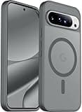 SPIDERCASE Magnetic for Google Pixel 10/Pixel 10 Pro Case, Military Grade Drop Protection Slim Translucent Matte Shockproof Anti-Fingerprint Phone Case for Pixel 10/10 Pro, Gray