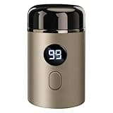 Portable Electric Shaver for Men, Rechargeable Rotary Razor with 304 Steel Blades, LED Display, Type-C Charging for Travel