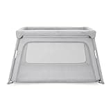 Newton Baby Deluxe Travel Crib & Play Yard Plus Bassinet Attachment Included | Largest in Class, Breathable, Washable Mattress, Foldable Playpen for Toddlers, Travel Bag, Grey