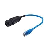 TYWJATJLFE RJ45 Connector Ethernet Interface M22 LAN Network Adapter CAT6 Shielded Panel Mount Line 25cm 1Pcs