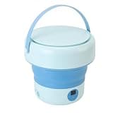banapoy Portable Washing Machine, 5L 2 Modes Foldable Turbo Dish Washer for Kitchen Washing Fruit Vegetable Baby Clothes for Home Apartment Hotel Camping (Blue)