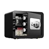 Fireproof Safe Box, Fire-Resistant Steel Security Vault with Mechanical Code Lock, Large Capacity, Anti-Theft Protection for Valuables, Jewelry & Documents, Ideal for Home Use(15"x11.8"x11.8") black