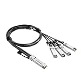 QFDRRFIJT 1pcs 40G QSFP to 4 * 10G SFP+ DAC Cable 1m/2m Direct Attach Copper Breakout Cable(0.5M)