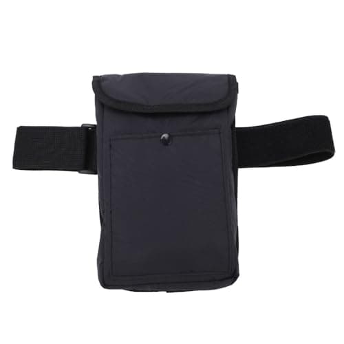 Tablet Sleeve Case with Storage Pockets - Adjustable Waist Strap Pouch, Shockproof & Water Proof Design for Travel and Work (Black, 9.4x5.7x1.6in)