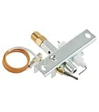 Universal LPG Propane Pilot Burner Assembly with Thermocouple - 25cm Wire & 4.8mm Terminal - Direct Replacement for Patio Heater, Fire Pit, Outdoor Heater Parts - Fits M8*1 Copper Tube