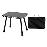 XINNIKESI Outdoor Furniture, 2 in 1 Folding Table Stool Camping Outdoor Practical Small Table Aluminum Alloys Folding Small Chair for Camping Picnics