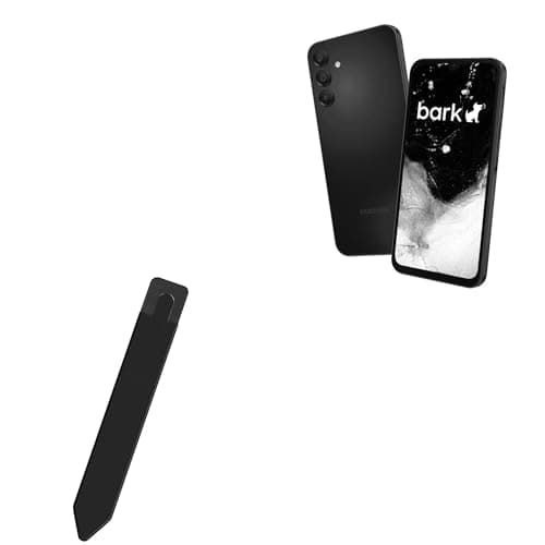 BoxWave Stylus Pouch Compatible with Bark Phone A15 (6.6 in) - Stylus PortaPouch, Pen Stylii Holder Carrier Portable Self-Adhesive - Jet Black