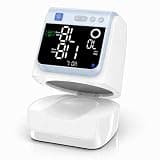 Automatic Electronic Blood Pressure Monitor, 22-40 CM Blood Pressure Cuff, 3 Users*199 Memories, Arm Blood Pressure Monitors for Home Use, Backlit Large LED Screen, BP Monitor (White Blue)