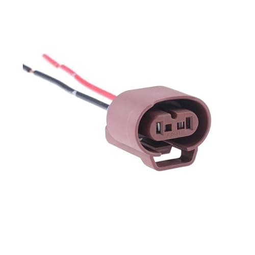 2Pcs Car Socket Adapter Base 9006/HB4 Female Plug Connector Extension Wiring Harness ABS Wire Light Accessories Replacement