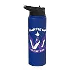 Purple Up for Military Kids Stainless Steel Insulated Water Bottle