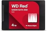 Western Digital 4TB WD Red SA500 NAS 3D NAND Internal SSD Solid State Drive - SATA III 6 Gb/s, 2.5"/7mm, Up to 560 MB/s - WDS400T2R0A