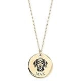 Custom Dog Necklace for Women, Personalized Pet Necklace - Gold